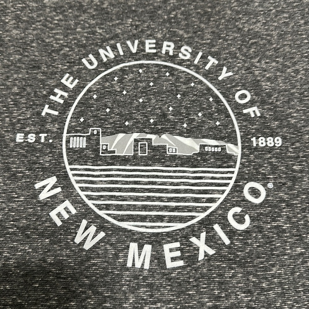 University of New Mexico Mod Pueblo Stars Gray T-shirt L